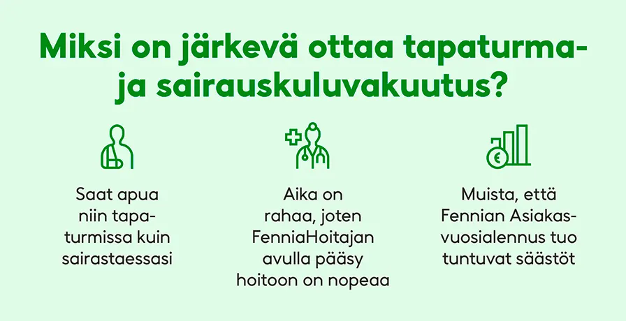 Yrittäjän tapaturmavakuutus ja sairauskuluvakuutus