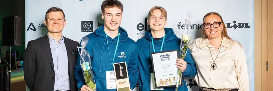 Buustaamos unga företagare i tävlingen Uskalla yrittää 2026