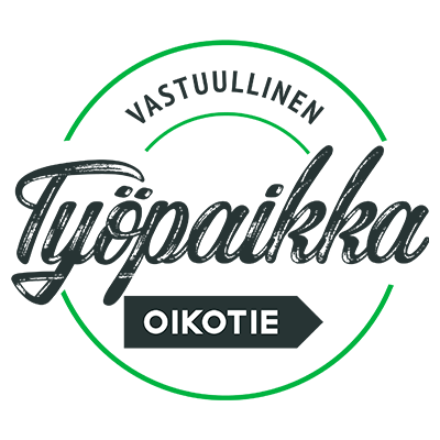 Oikotien Vastuullinen Tyopaikka -logo.