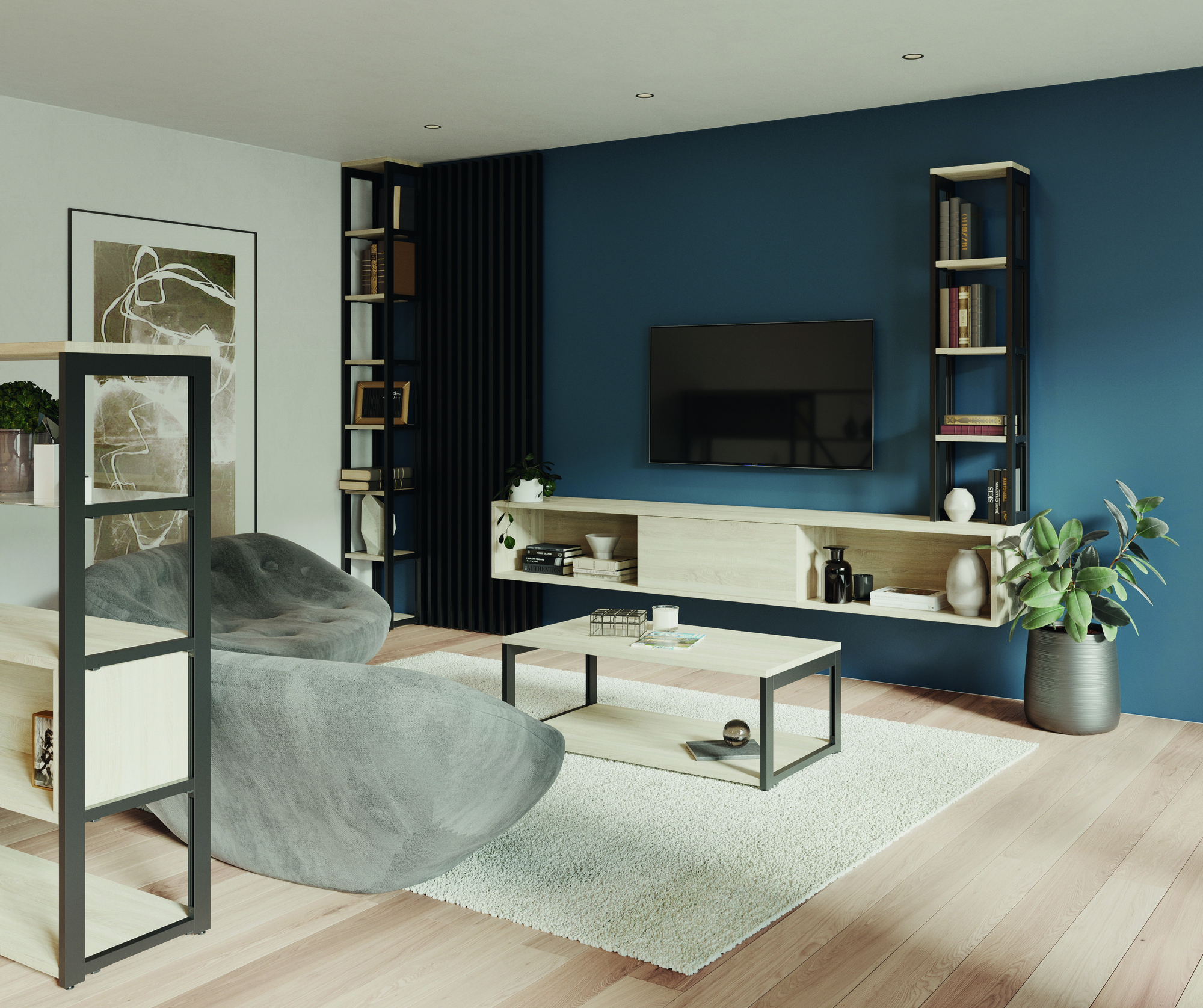 inspiration-meuble-living-chene-sable