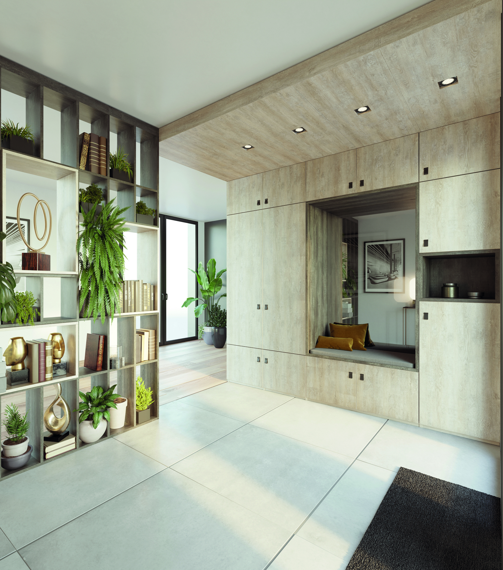 idee-rangement-miroir-argent