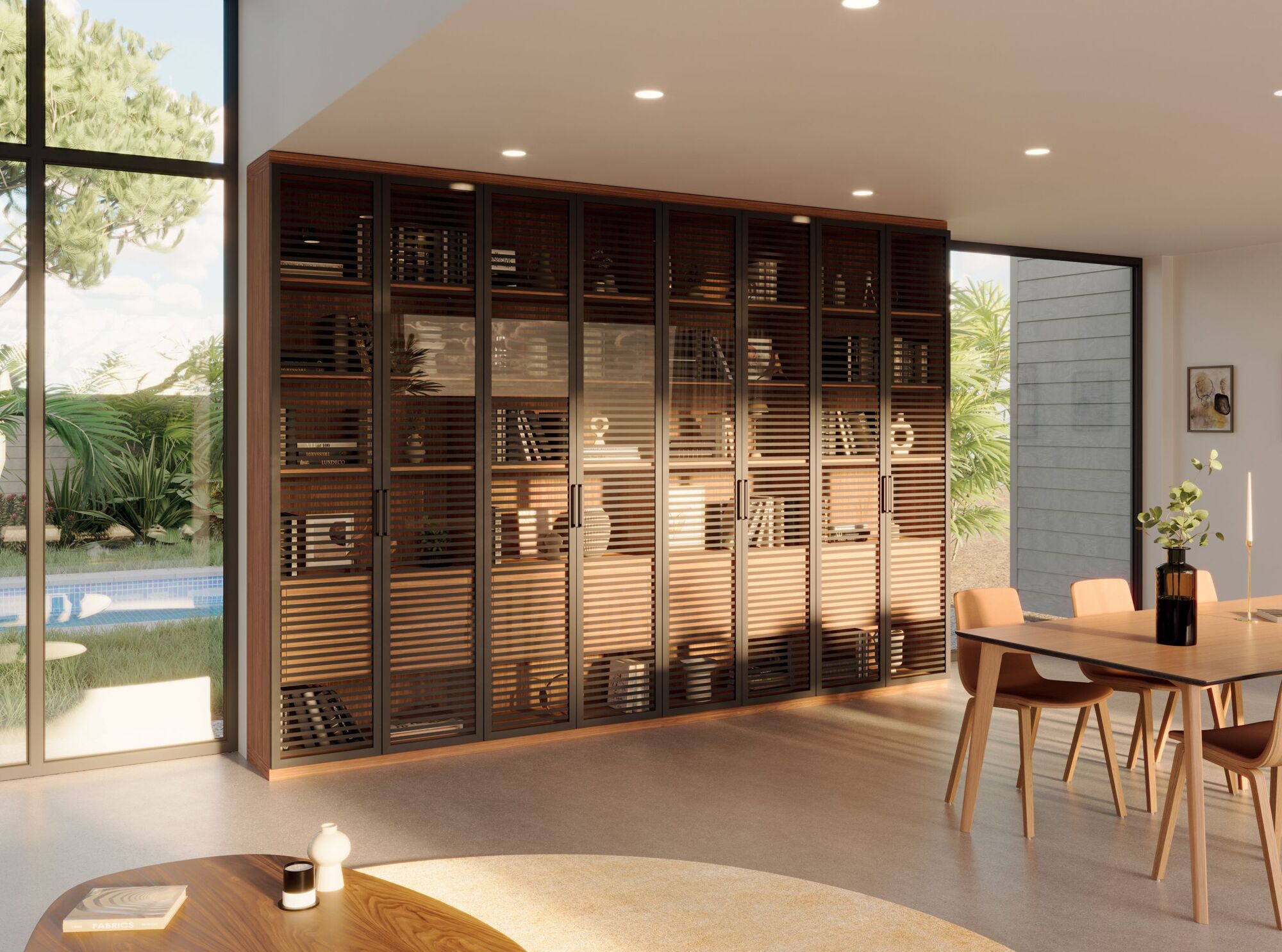 idee-bibliotheque-noyer-vitre-noire