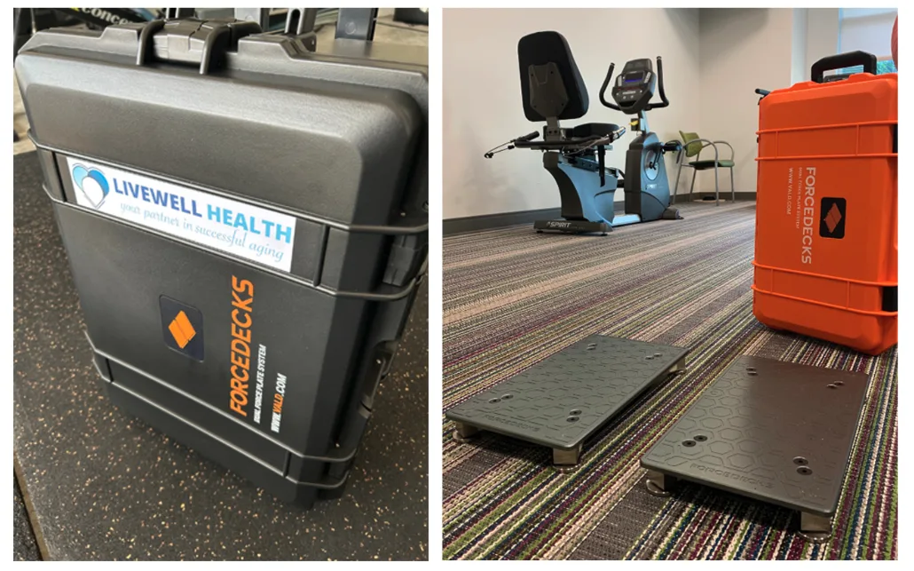 VALD ForceDecks being easily transported around the State of Florida by LiveWell Health's exercise physiologists to test their members.