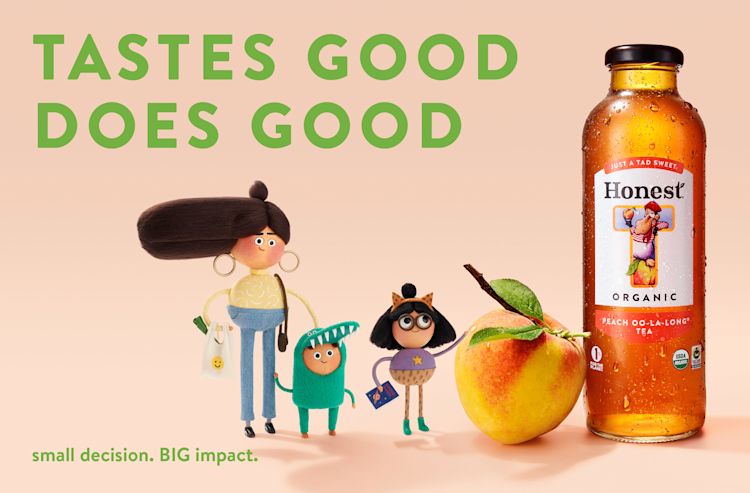 Honest-Tea-Company-Small-Decision-Big-Impact-Tastes-Good-Does-Good-Peach-Print-Ad-2019