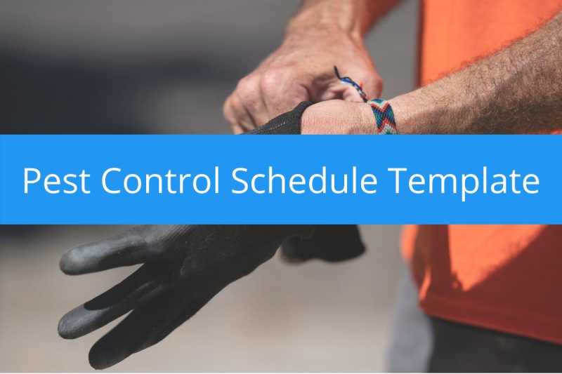 Pest Control Schedule Template (Free Download) Housecall Pro