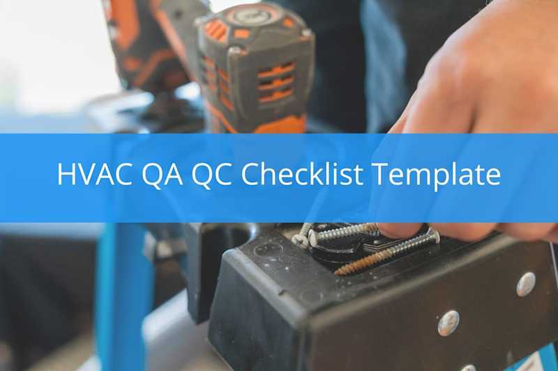 HVAC QA QC Checklist Template (Free Download) Housecall Pro