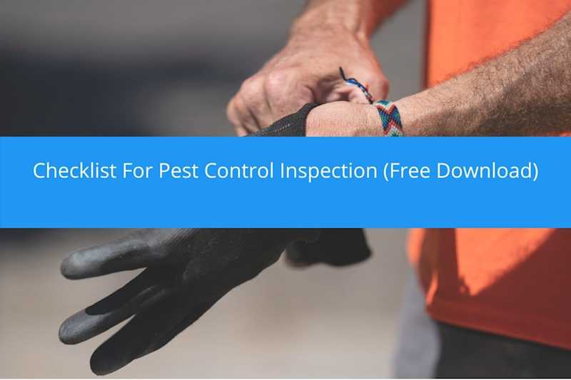 Free Checklist for Pest Control Inspection Housecall Pro
