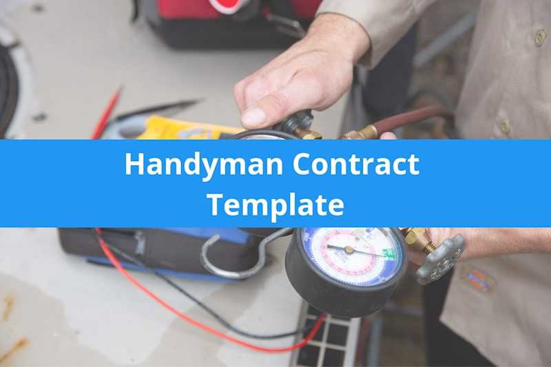 4 Handyman Contracts Word Excel Templates