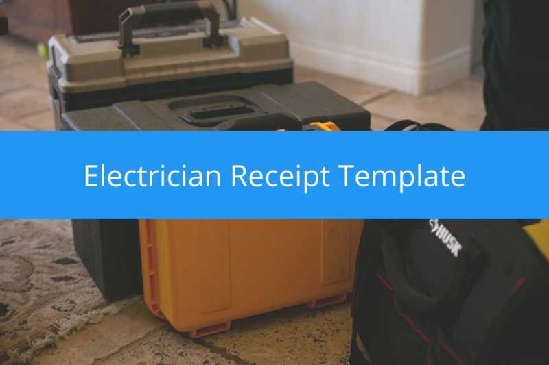 Electrician Receipt Template Free Download I Housecall Pro