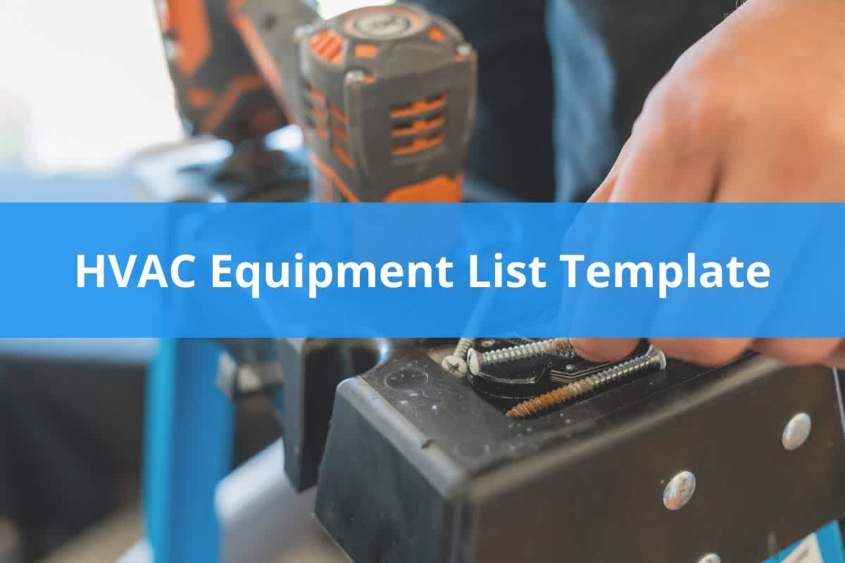 HVAC Equipment List Template Housecall Pro