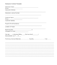 Handyman Contract Template Housecall Pro