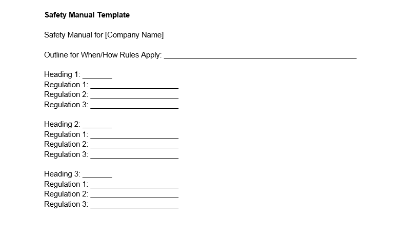 Safety Manual Template (Free Download) Housecall Pro