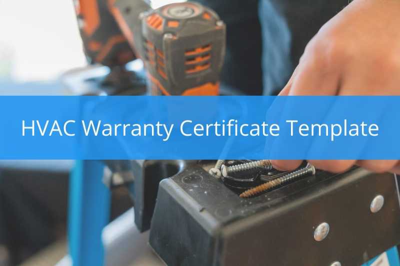 HVAC Warranty Certificate Template (Free Download) Housecall Pro
