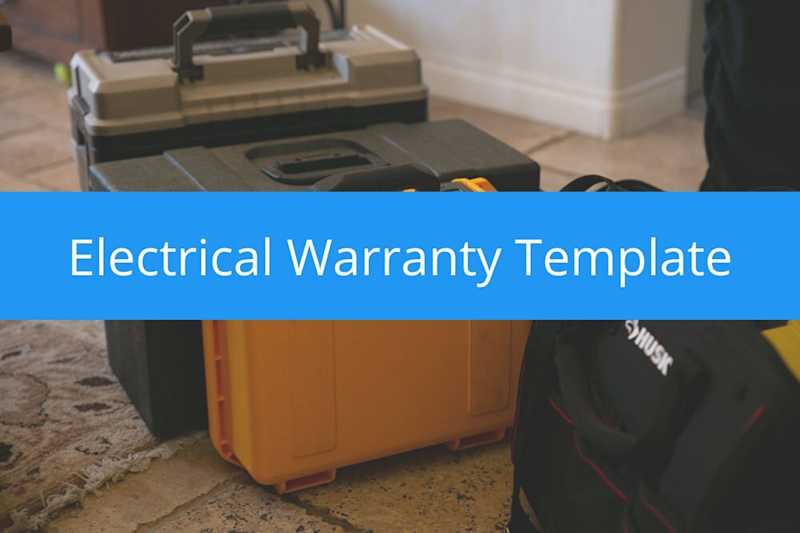 Electrical Warranty Template (Free Download) Housecall Pro