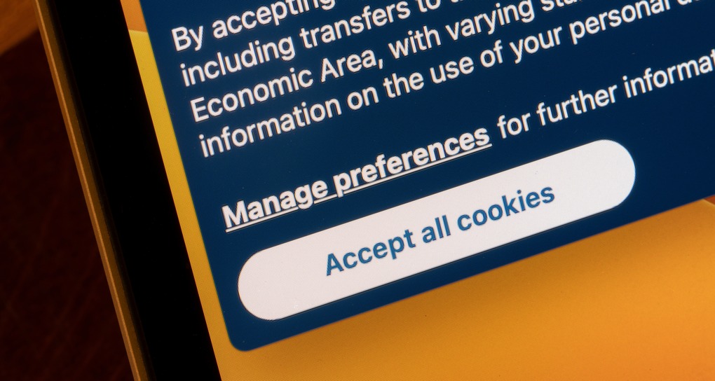 Image depicting a cookie consent banner