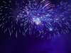 Purple Fireworks Background