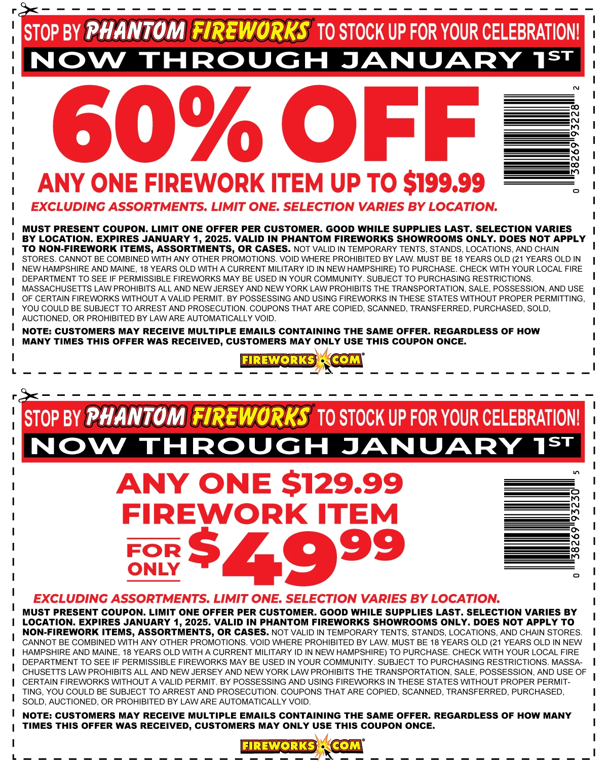 Coupons nl phantom fireworks