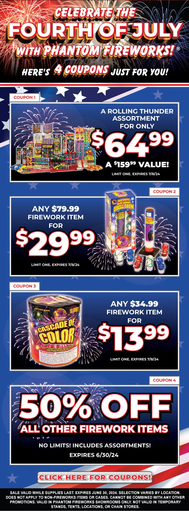 Qr special tv offer phantom fireworks