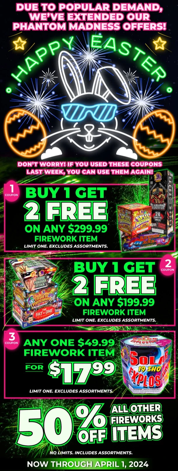 Coupons Online Phantom Fireworks