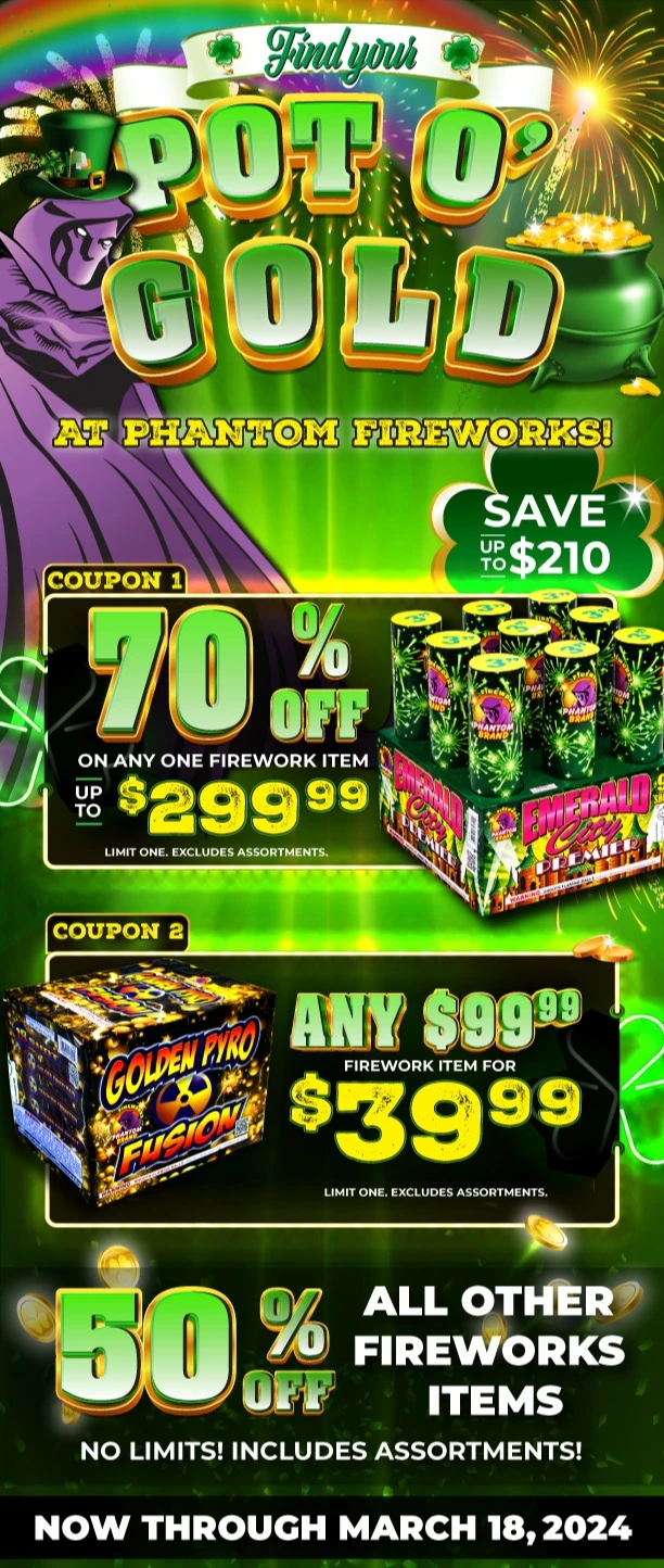 Coupons Online Phantom Fireworks