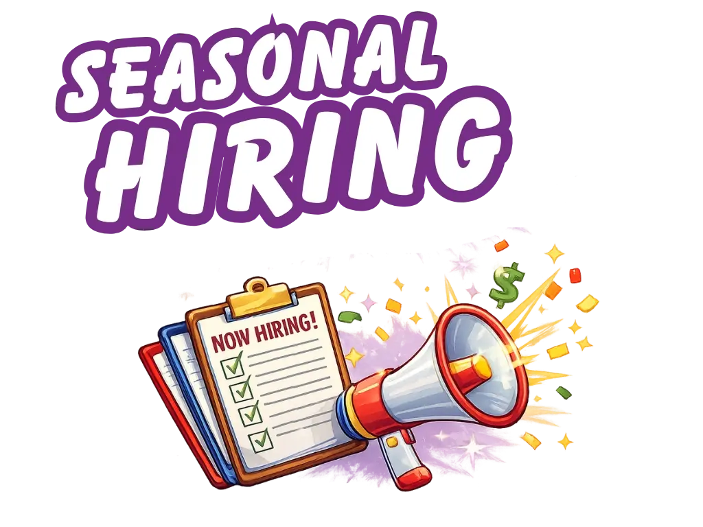 Seasonal Hiring Graphic