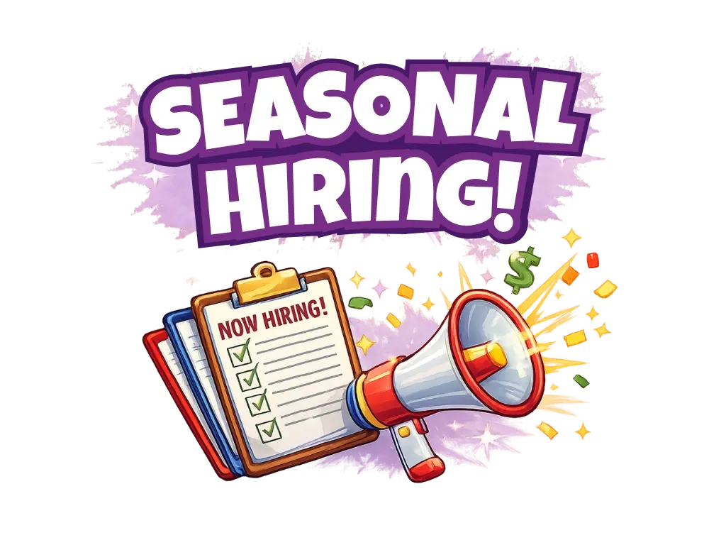 Seasonal Hiring Graphic