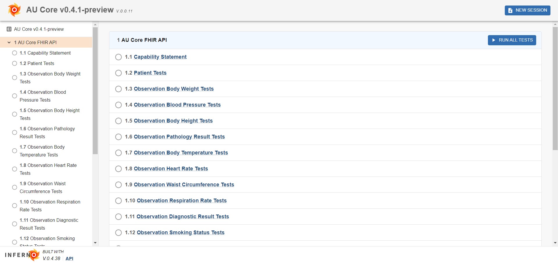 figure-4 inferno fhir testing