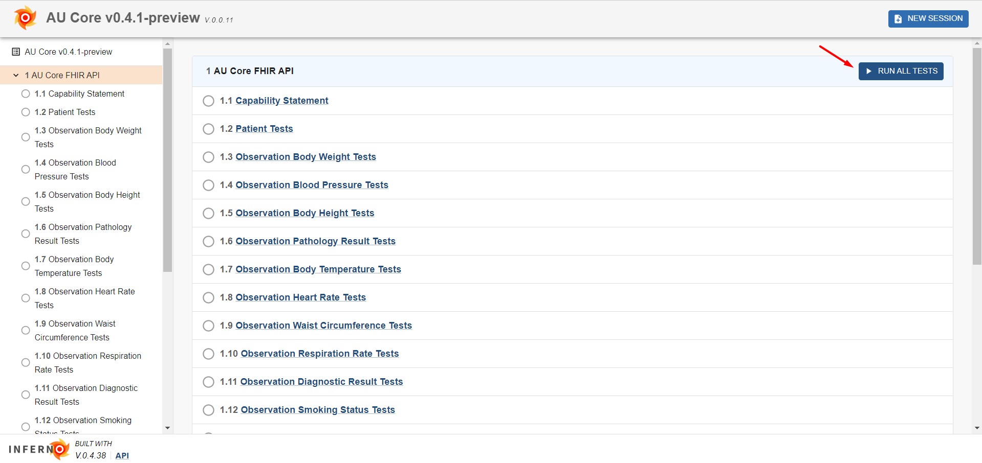 figure-5 inferno fhir testing pointer