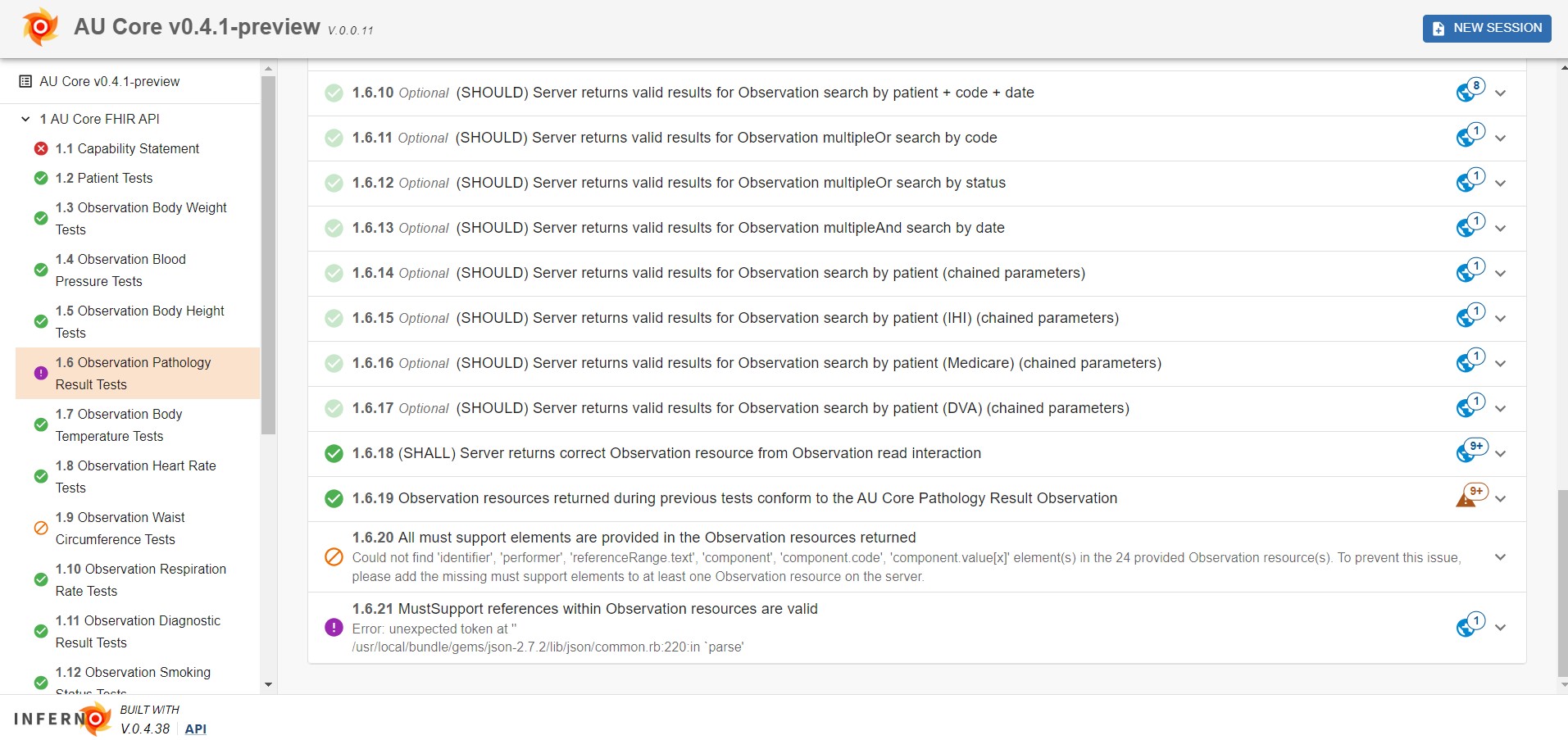 figure-10 inferno fhir detailed error