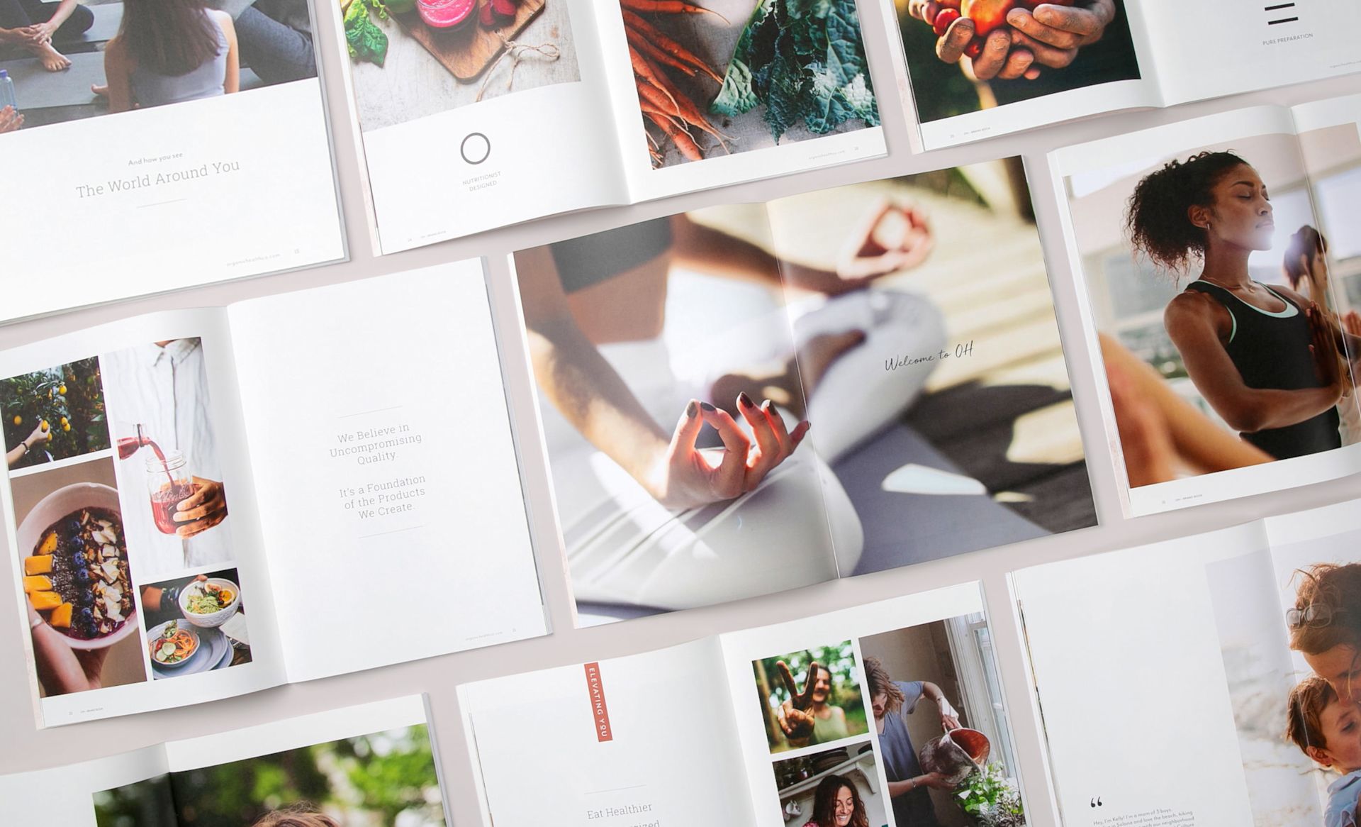 OH Beverage Brand Brochure Design