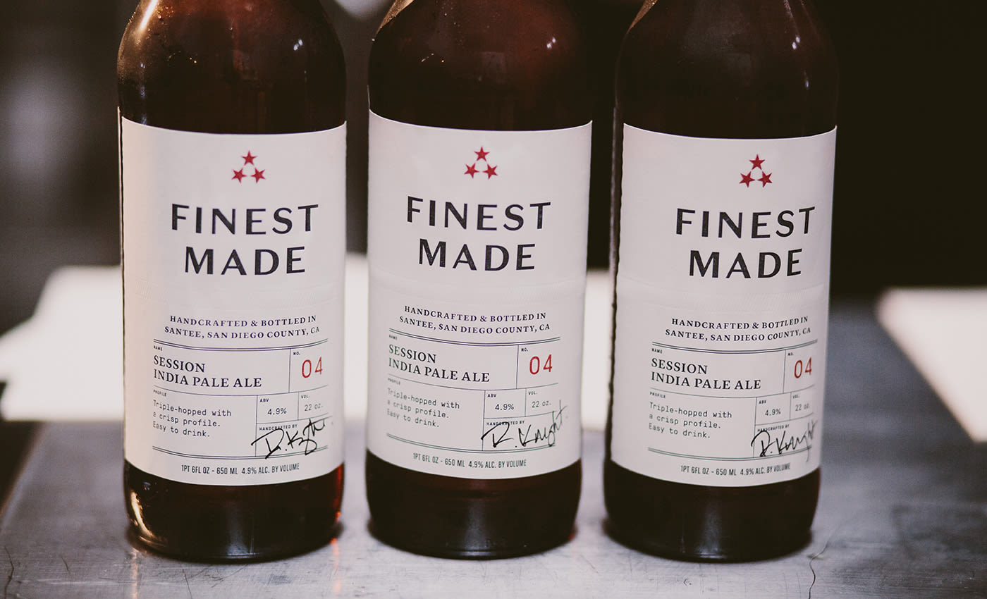 Finest Made Craft Beer Label Design