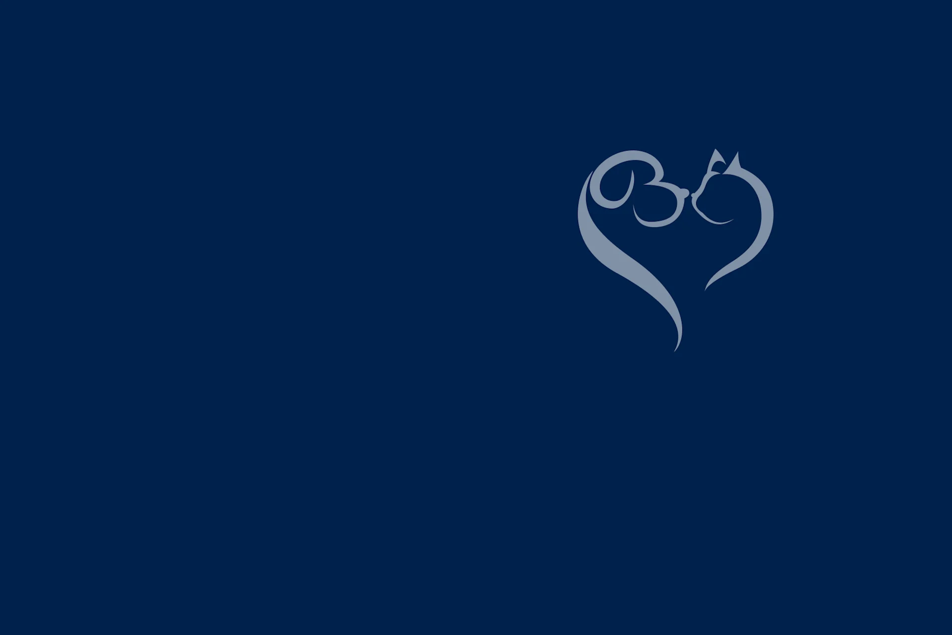 Dark blue background color.