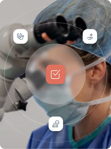 Advanced surgical or diagnostic equipment used by a veterinary specialist