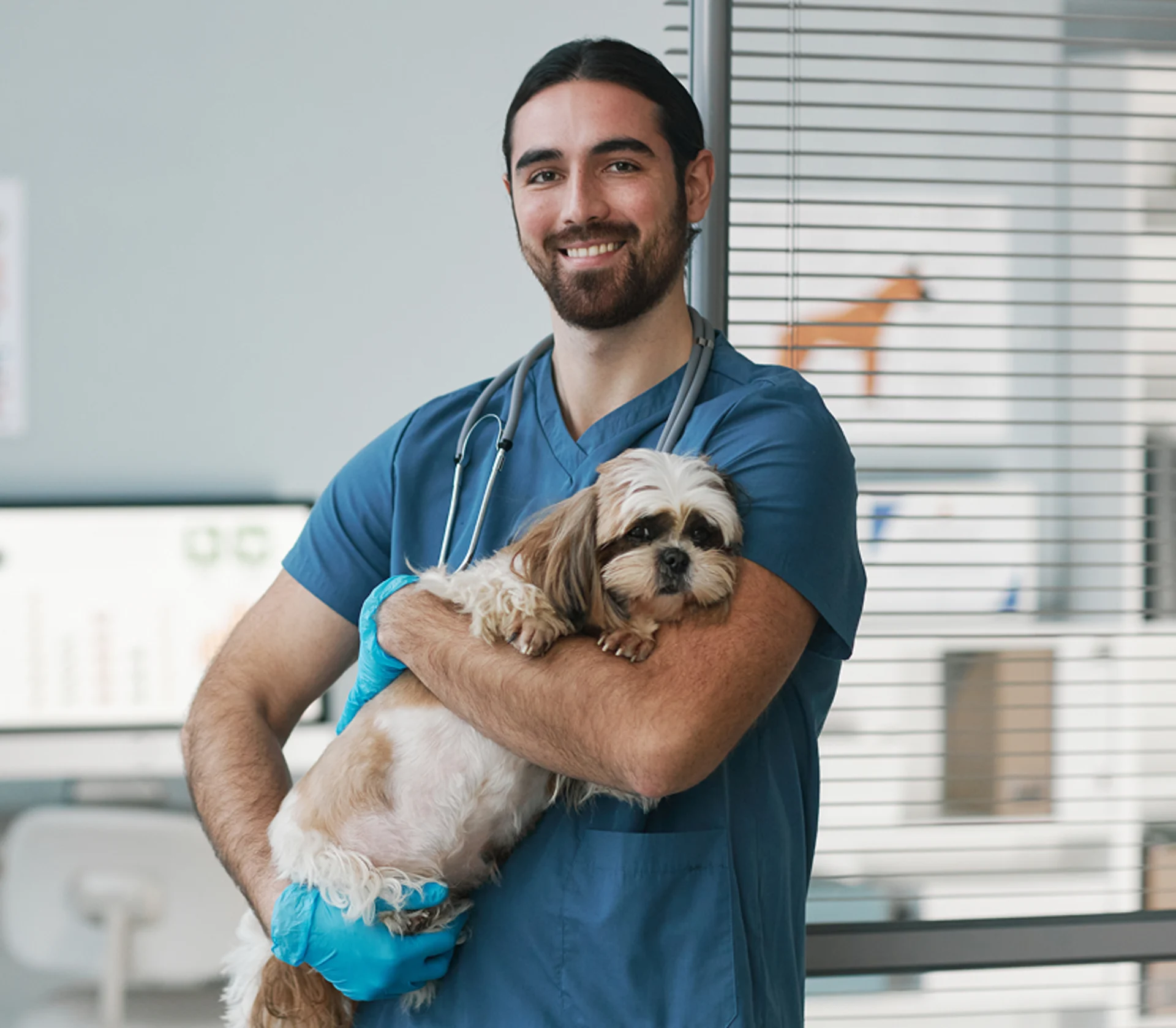 man with dog