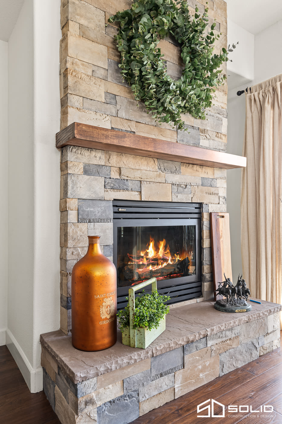Kitchen, Fireplace, & Office Remodel