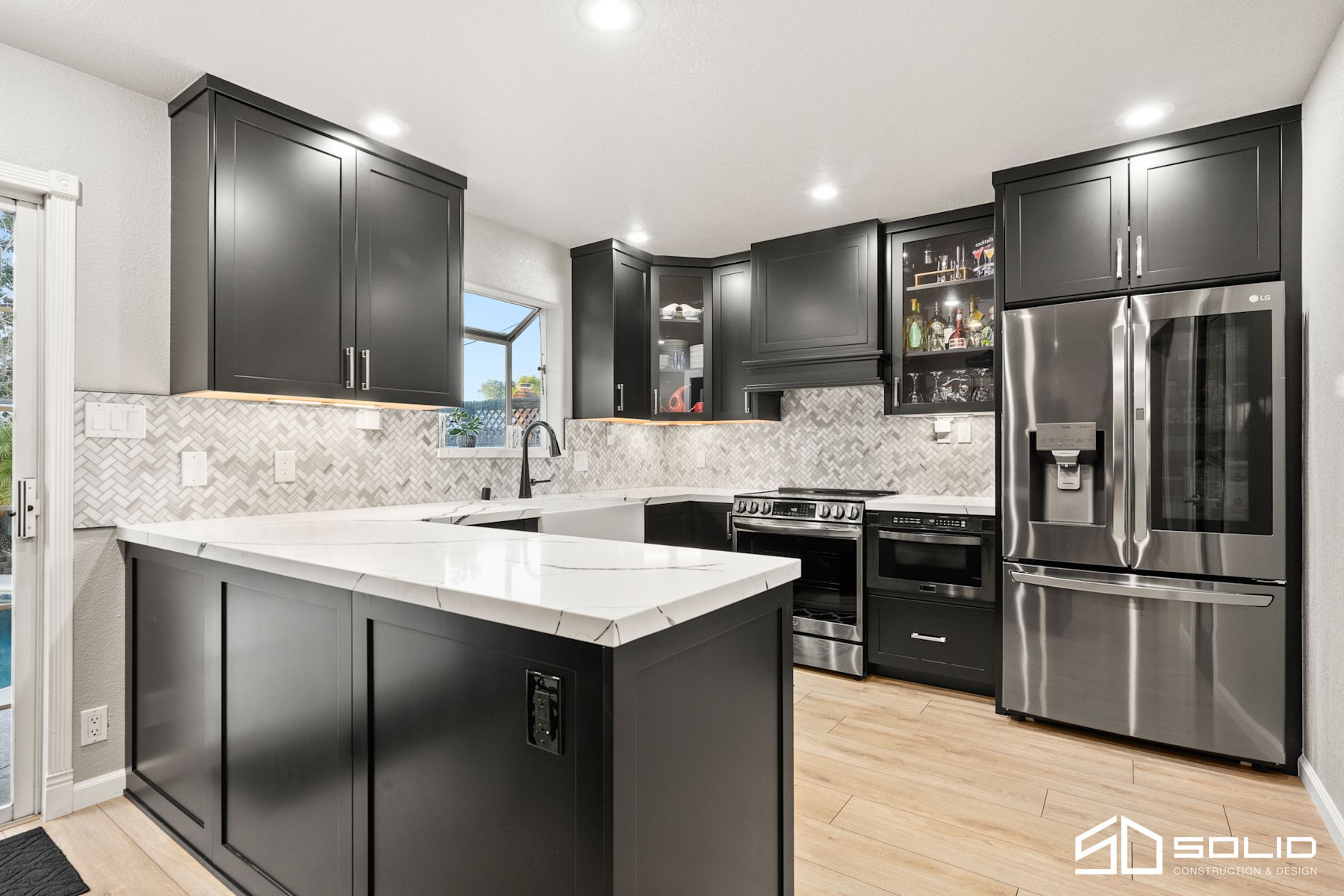 Kitchen, Fireplace, & Office Remodel