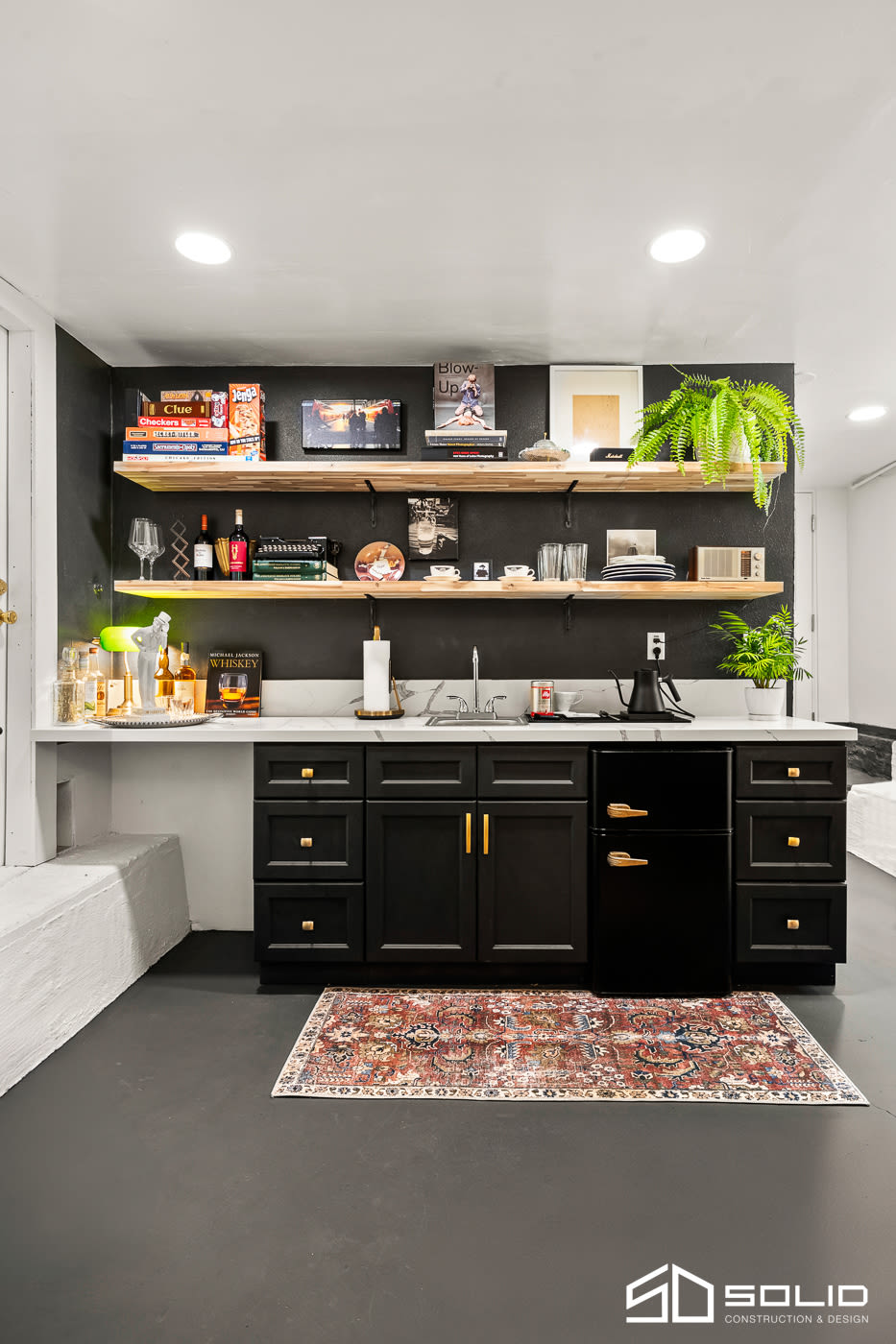 Garage Conversion: Custom Kitchenette and Bathroom Design