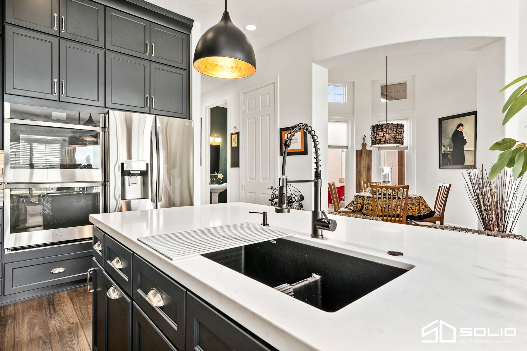 Kitchen, Fireplace, & Office Remodel
