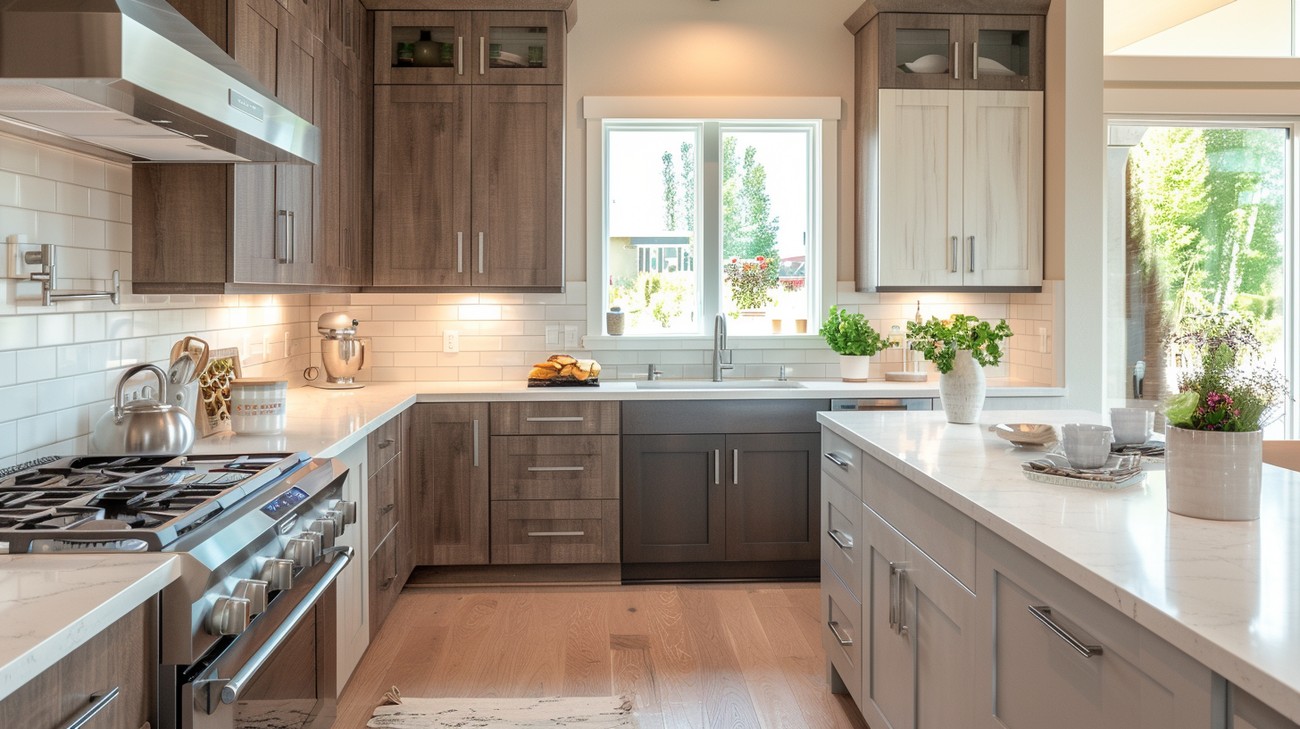 average kitchen cabinet depth near you