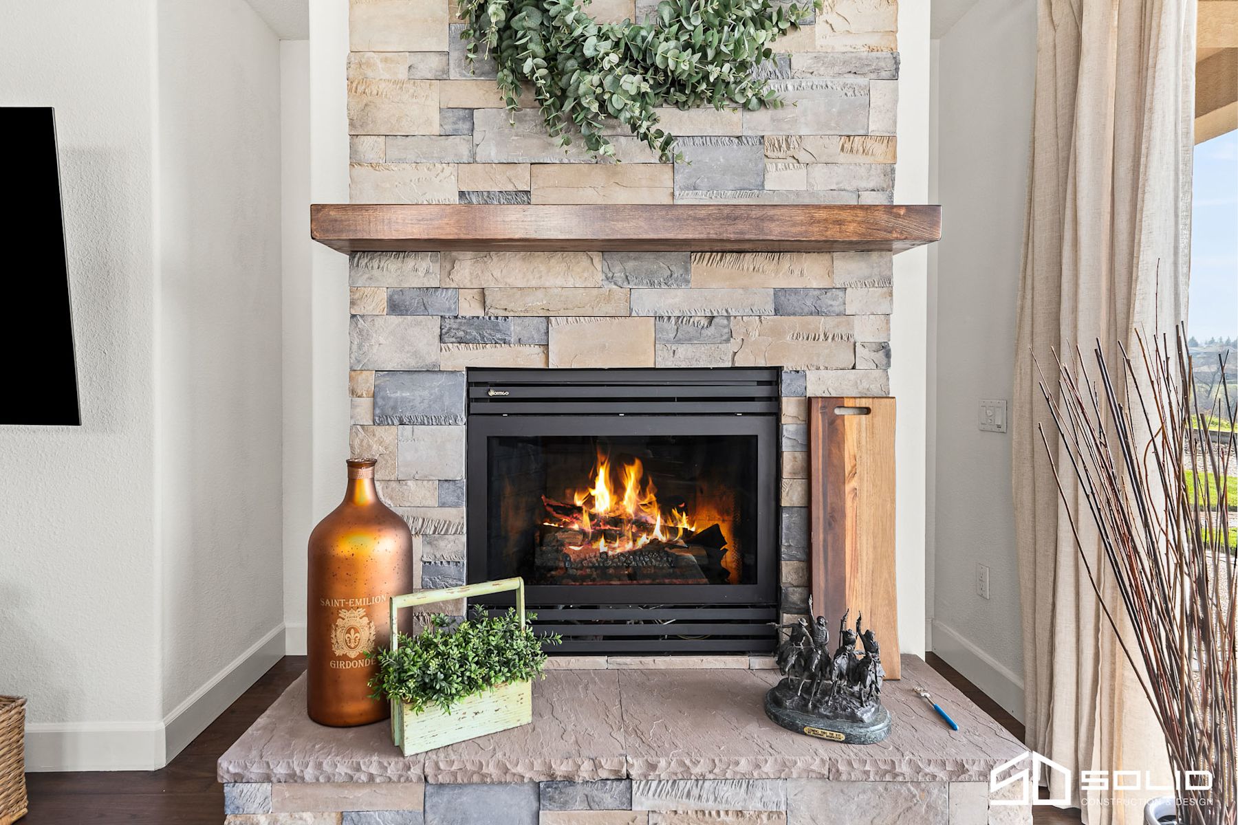 Kitchen, Fireplace, & Office Remodel