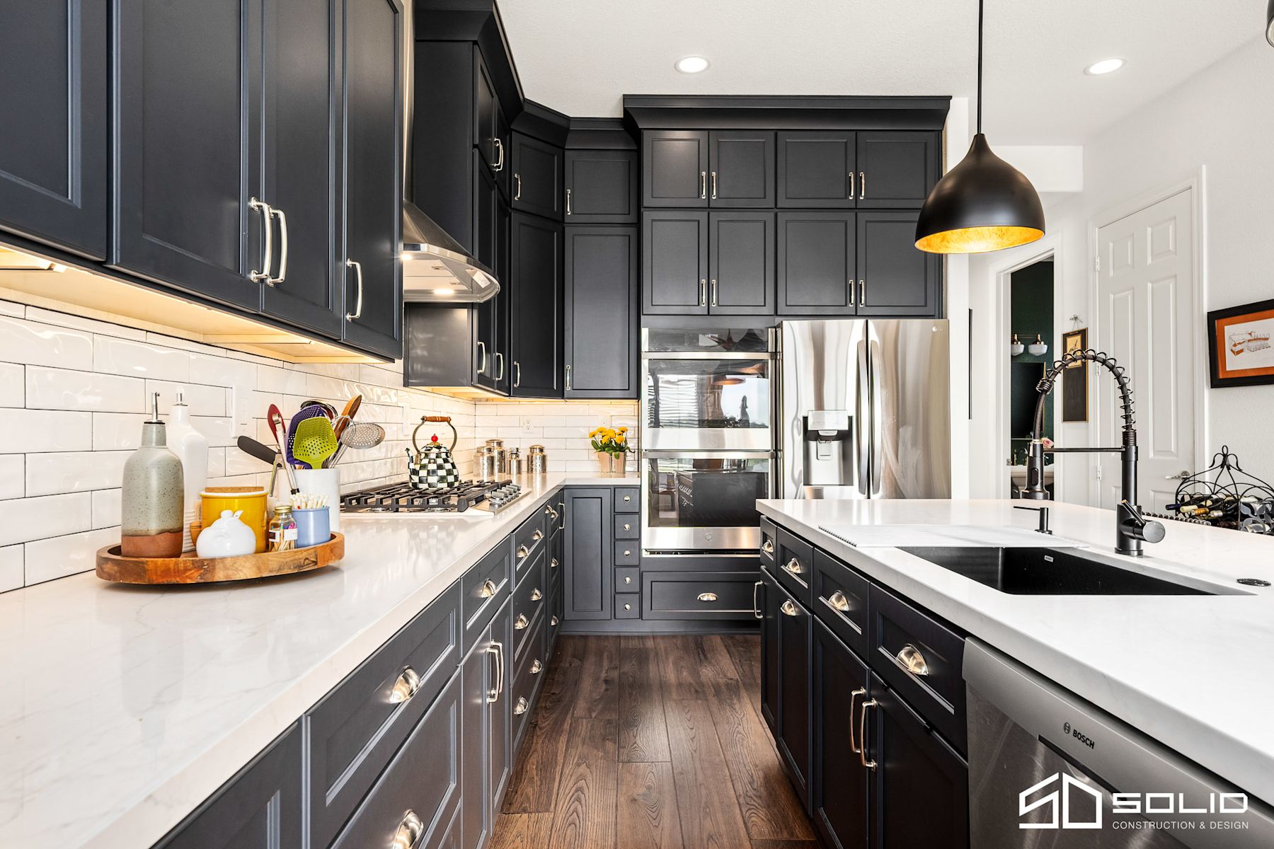 Kitchen, Fireplace, & Office Remodel