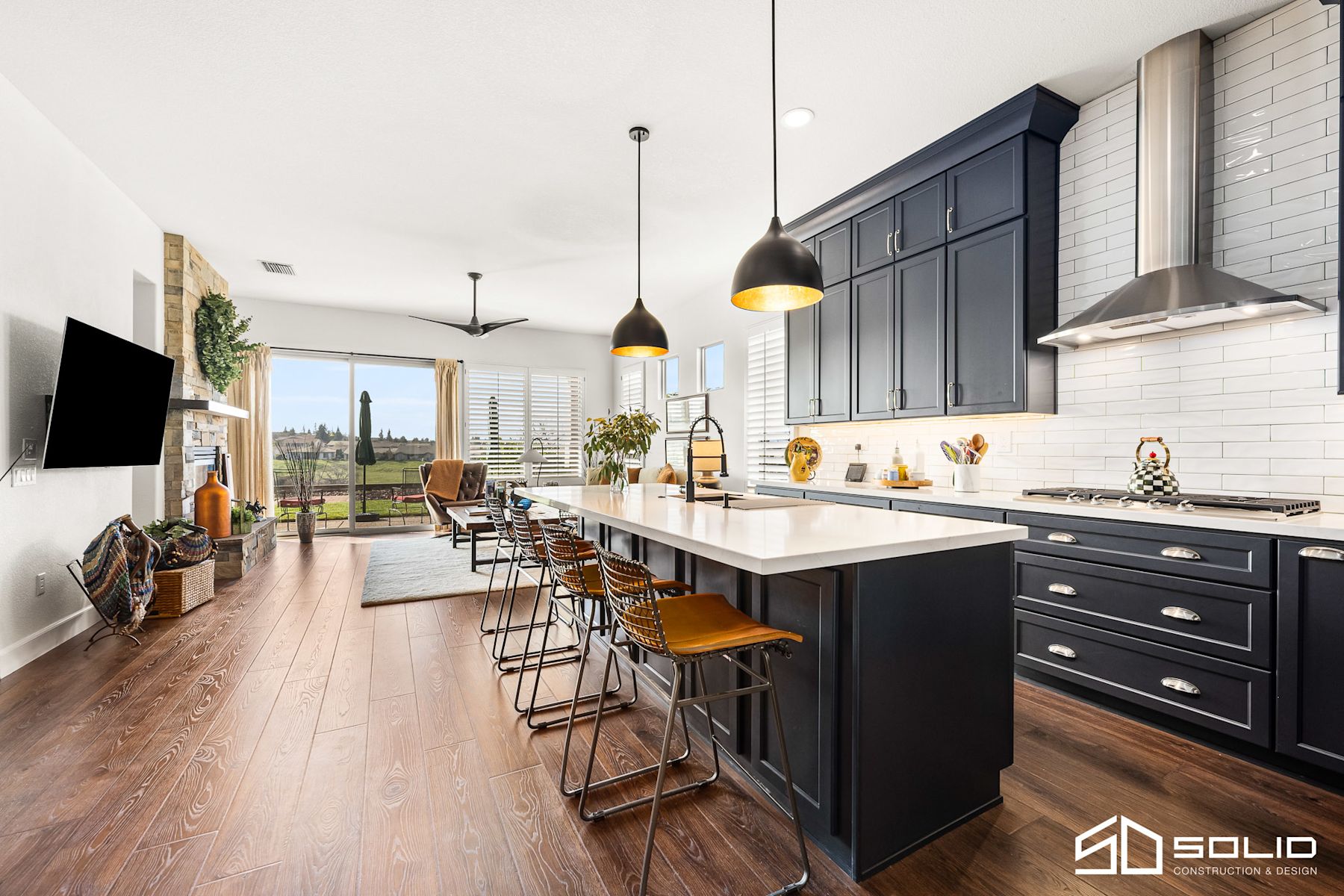 Kitchen, Fireplace, & Office Remodel