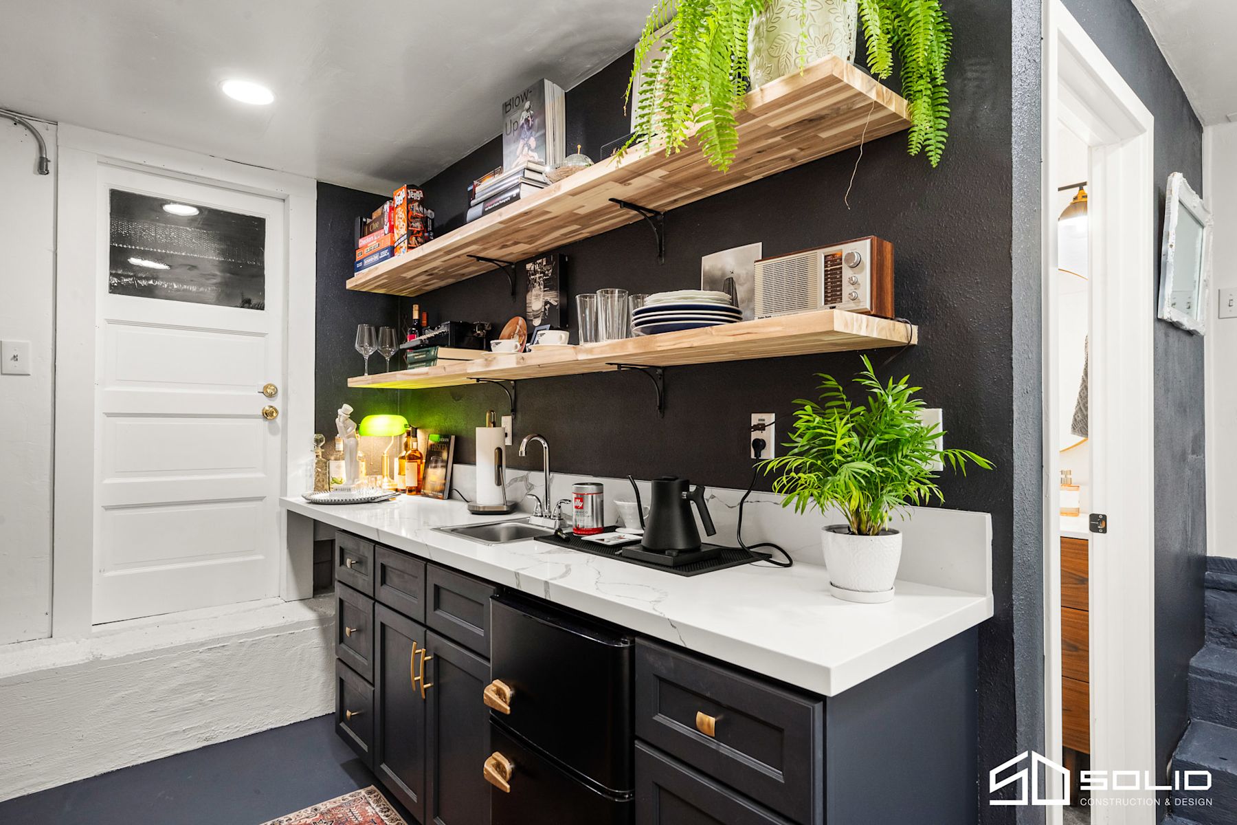 Garage Conversion: Custom Kitchenette and Bathroom Design