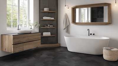 Black Hexagon Tile: Stylish Ideas for Every Room