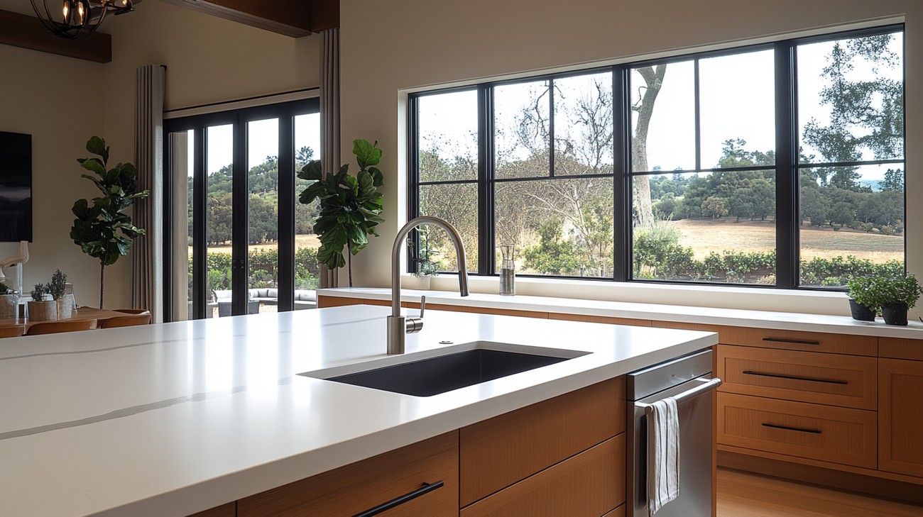 White quartz countertops photo