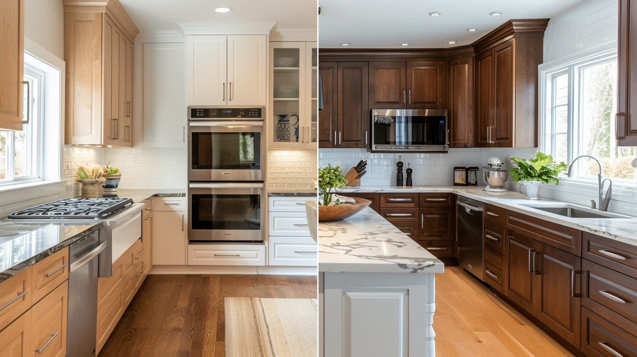 cabinet refinishing vs refacing near you