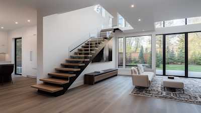 Floating Stairs: Enhance Your Home's Modern Aesthetic