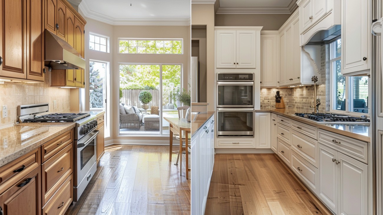 best cabinet refinishing vs refacing