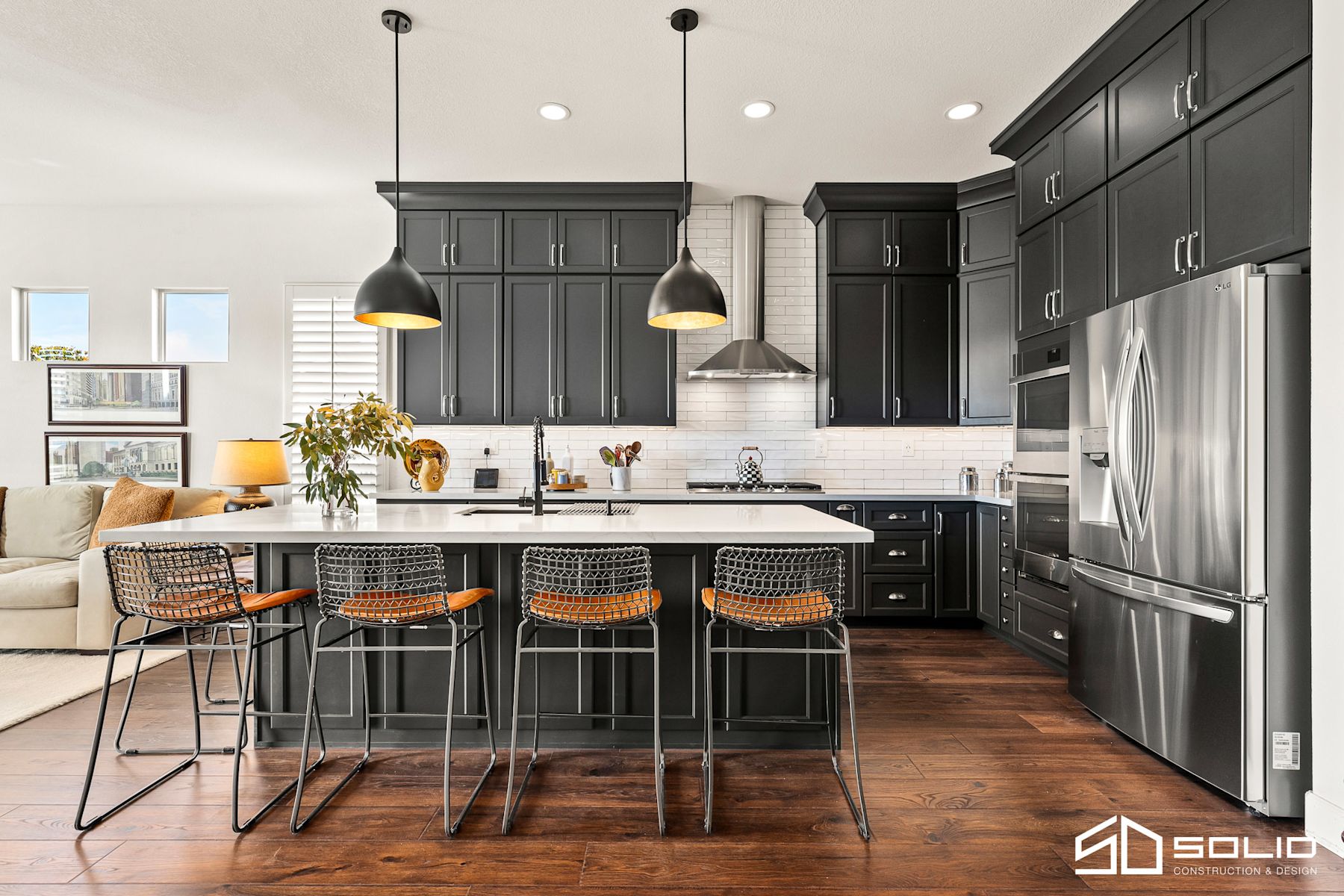 Kitchen, Fireplace, & Office Remodel
