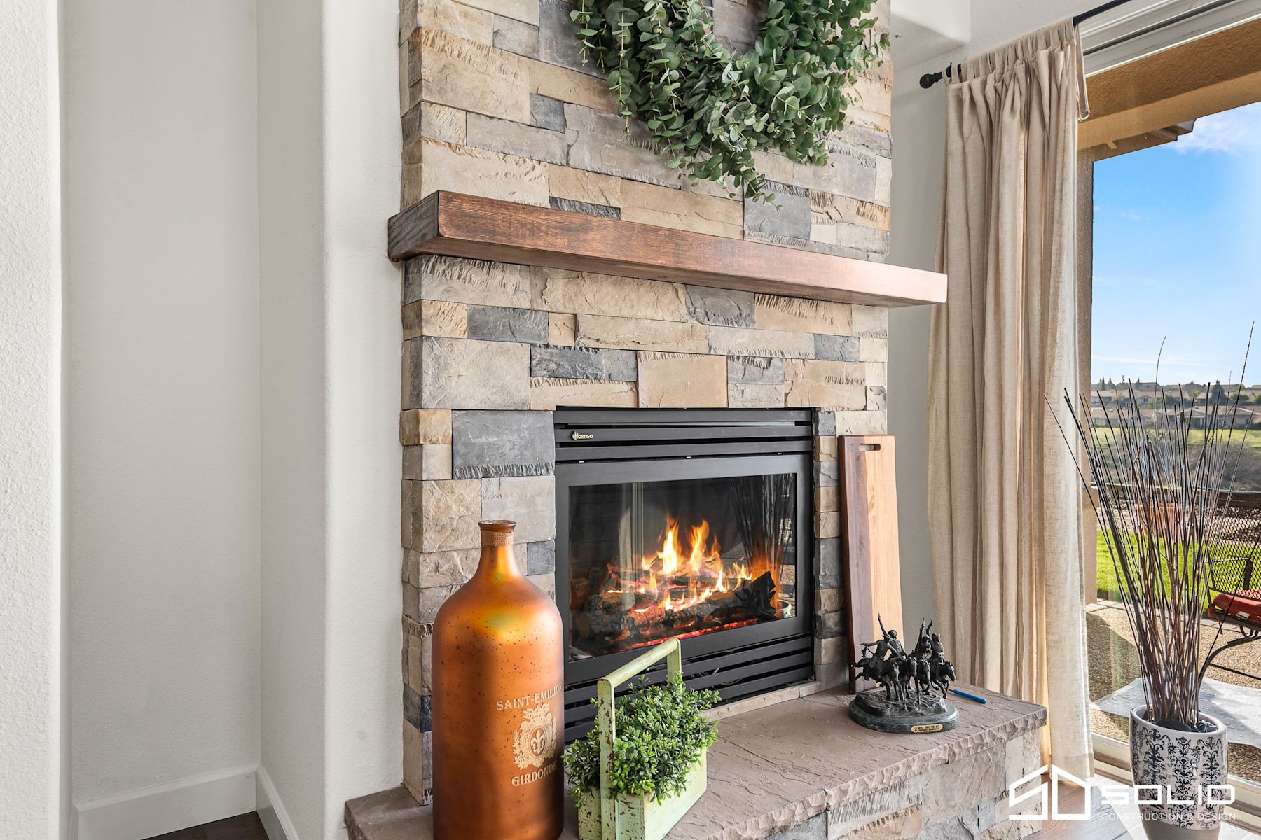 Kitchen, Fireplace, & Office Remodel